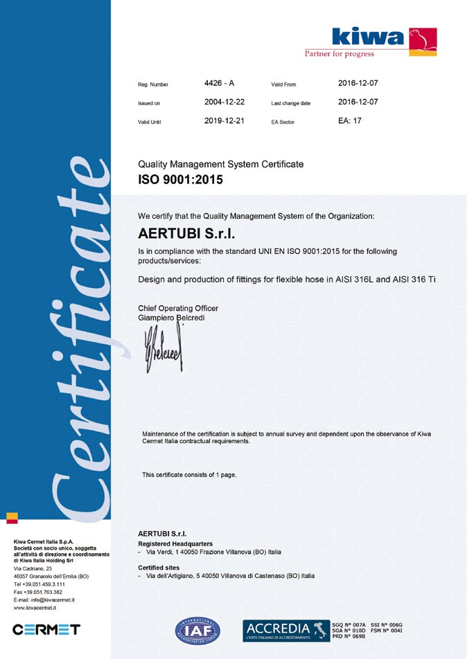 certificato