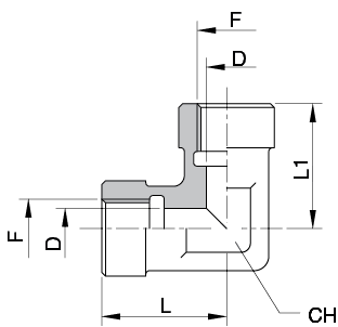 UNION COUDE 90° FEMELLE BSPP