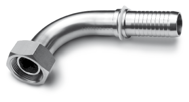 FEMMINA CURVA 90° CONO 60° FILETTO GAS CILINDRICO