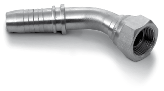 FEMMINA CURVA 45° CONO 60° FILETTO GAS CILINDRICO