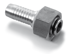 FEMMINA DIRITTA MÉTRICA CONO 24° O.R. DIN 3865 SERIE L DIN 2353