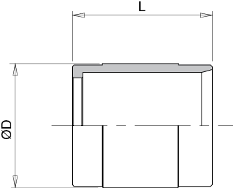 BOCCOLA PER TUBO PTFE CORRUGATO