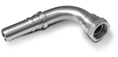FEMMINA CURVA 90° O.R. CONO 60° FILETTO GAS